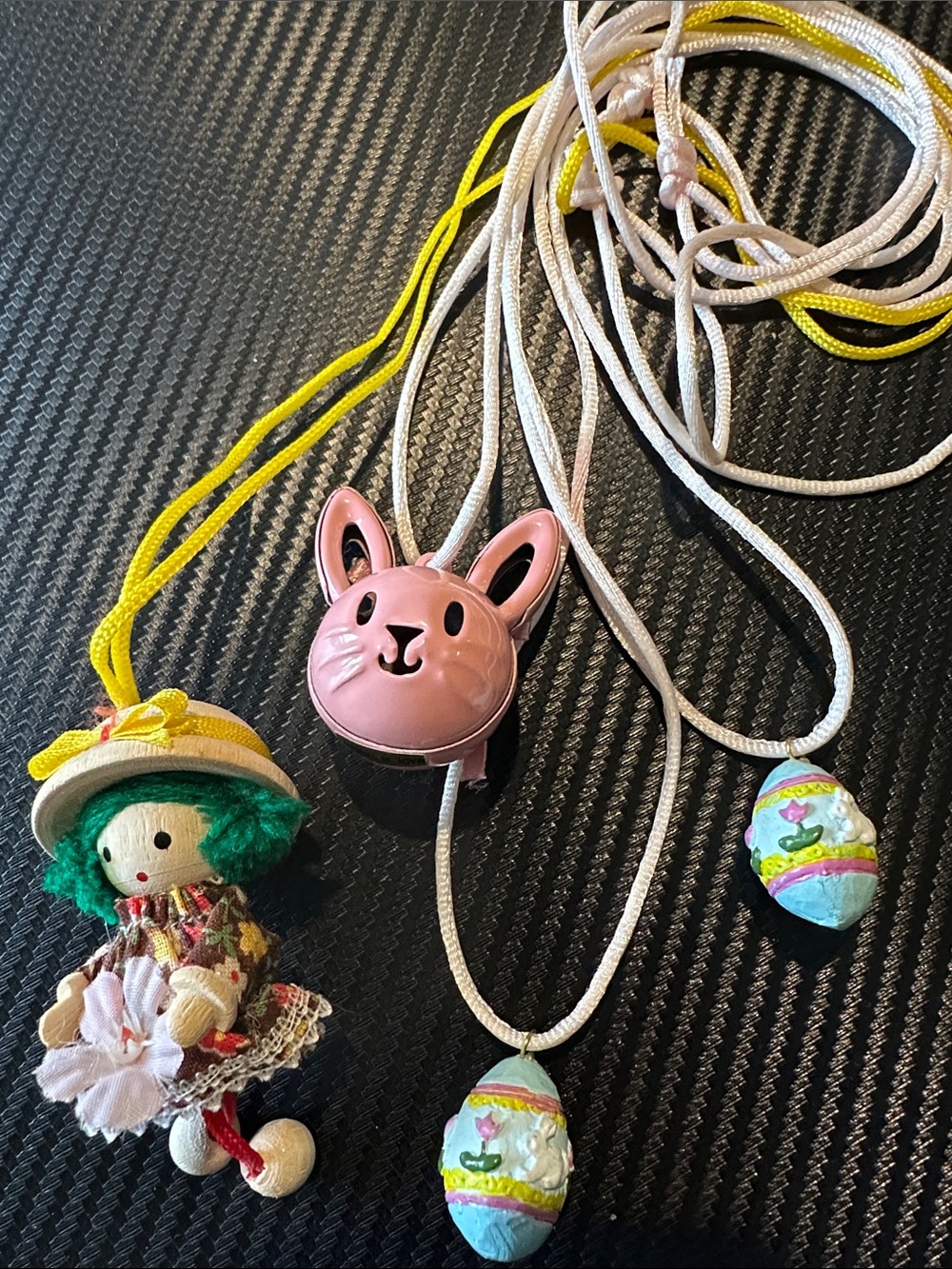 Four novelty Necklaces and colorful Pendant Sets